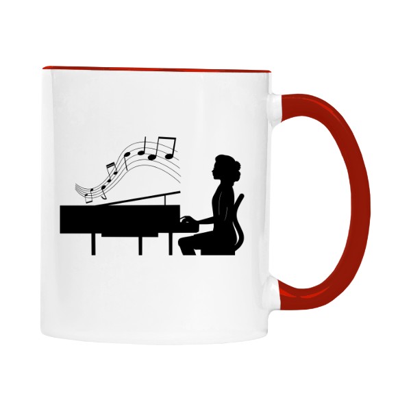 Žena hraje na klavír