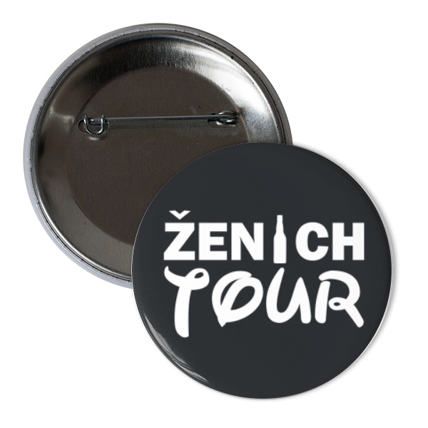 Odznáček  s potiskem ženich tour