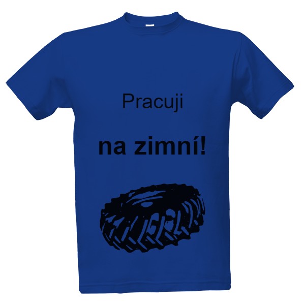 Tričko s potiskem Zimní pneuška