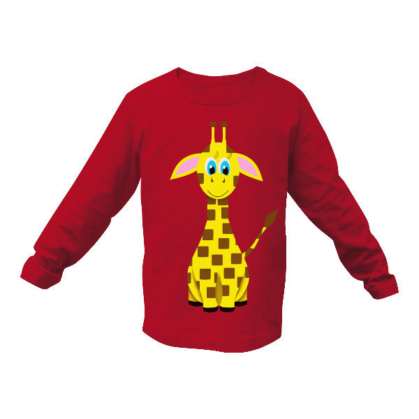 Tričko s potiskem žirafa na triku
