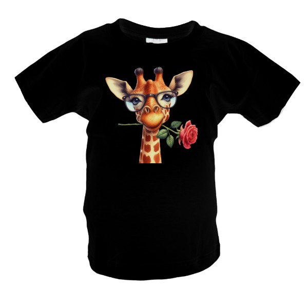 Tričko s potiskem Žirafa