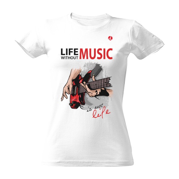 Tričko s potiskem Život bez muziky není život