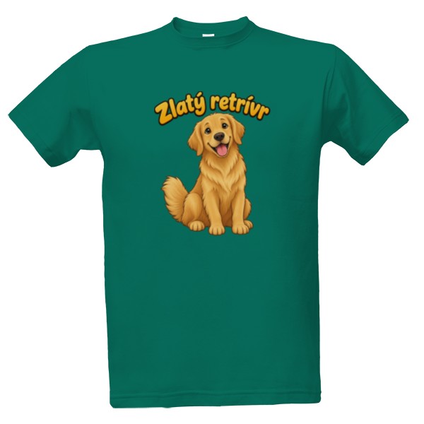 Tričko s potiskem Zlatý retriever