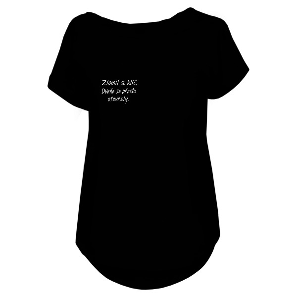 Zlomil se klíč - bílý nápis