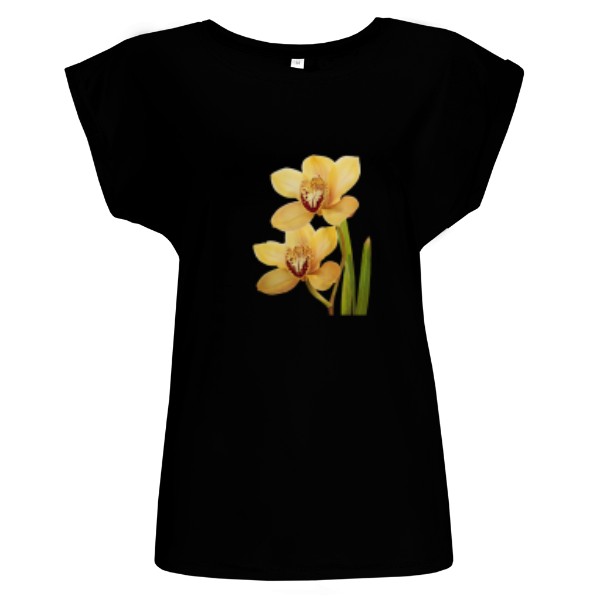 Tričko s potiskem Orchidej