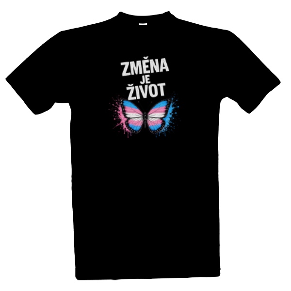 Tričko s potiskem ZMĚNA JE ŽIVOT