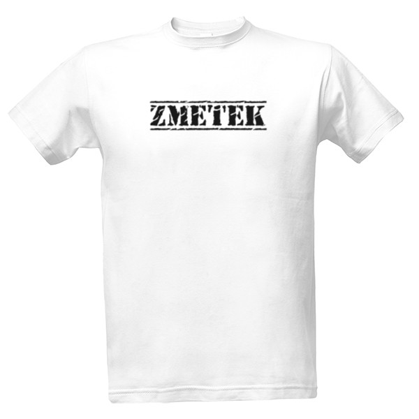 Tričko s potiskem ZMETEK pánské tričko bílé