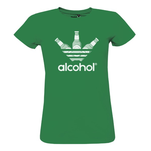 Tričko s potiskem Značkový Alcohol - Dámské