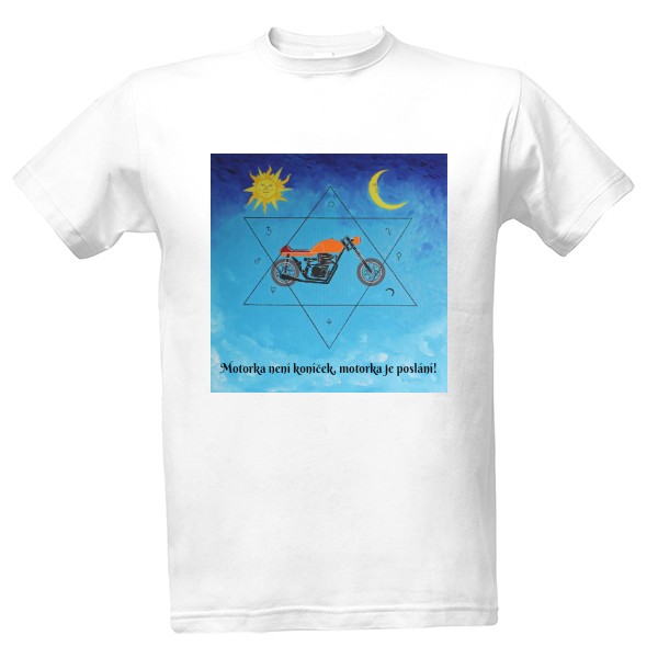 Tričko s potiskem Znamení Motorkáře