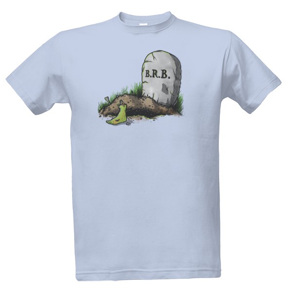 Tričko s potiskem Zombie BRB - Pánské