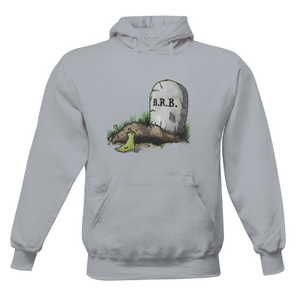 Pánská mikina s kapucí Just Hoods s potiskem Zombie BRB