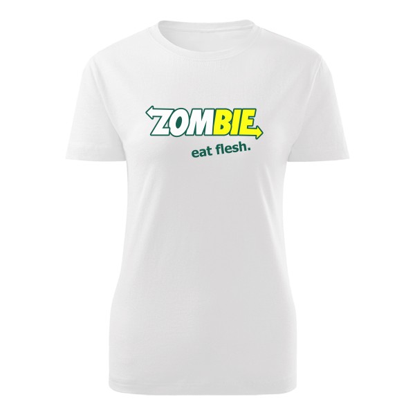 Tričko s potiskem Zombie-lady