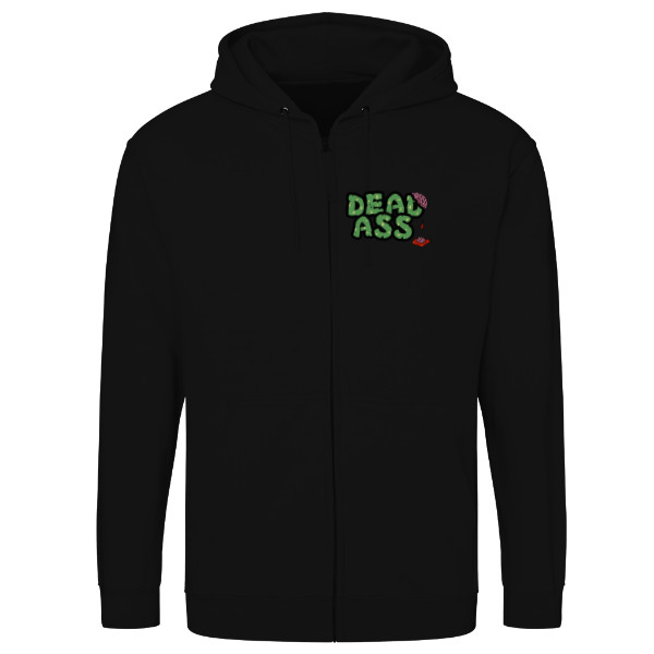 Mikina na zip unisex s potiskem Zombie logo dámská na zip