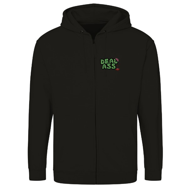 Mikina na zip unisex s potiskem Zombie logo pánská na zip