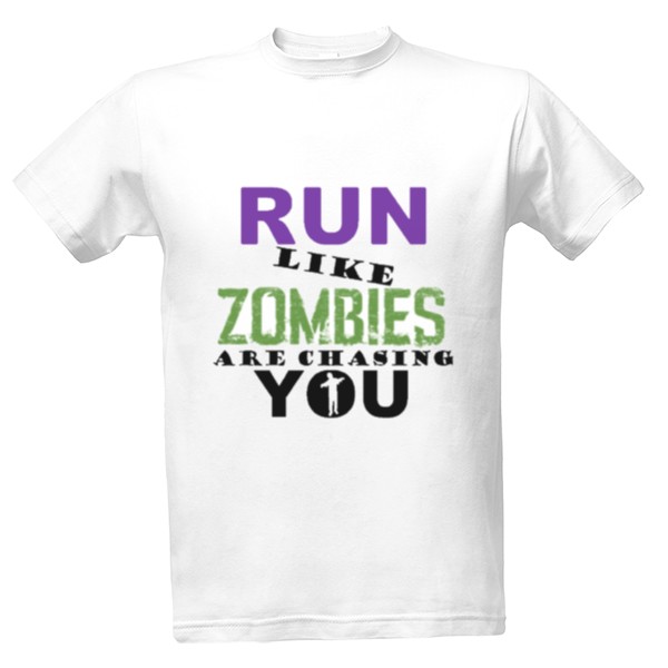 Tričko s potiskem Zombie Run