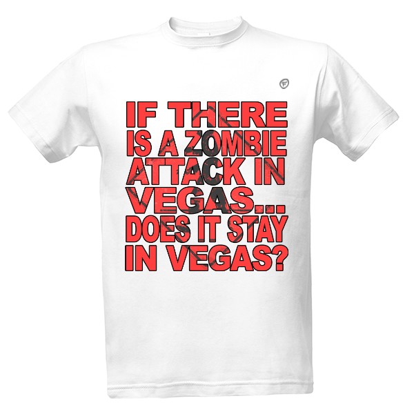 Tričko s potiskem Zombies in Vegas