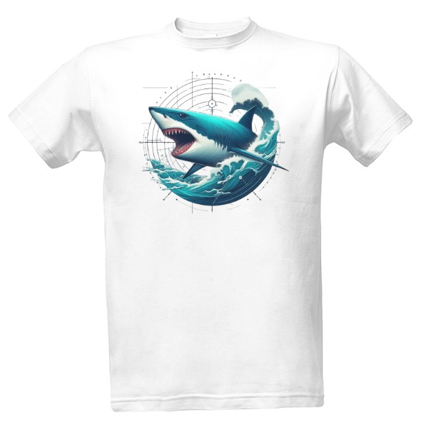 Tričko s potiskem Žralok