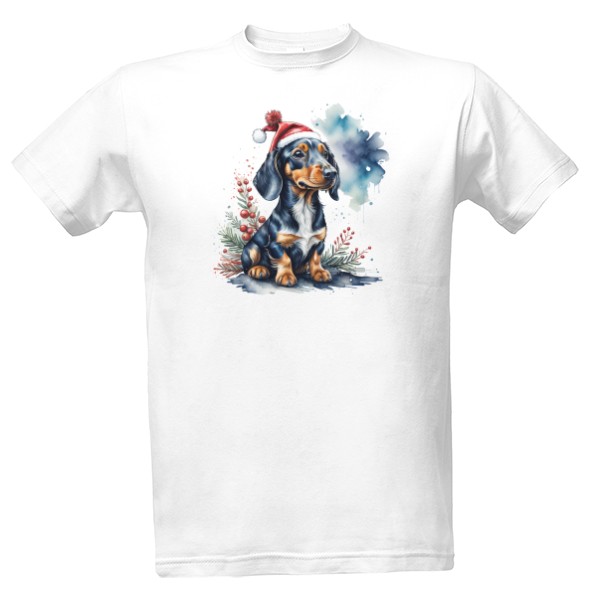 Tričko s potlačou Jezevčík v čepici