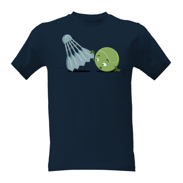 Tričko s potiskem Zvedavý tenisák