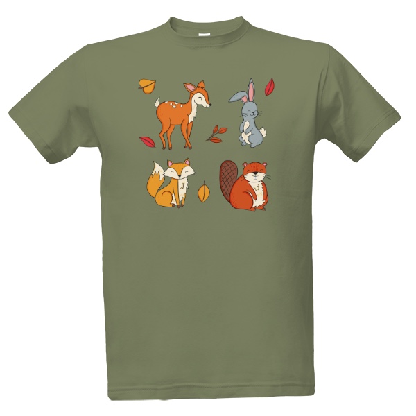 Tričko s potiskem Zvířátka